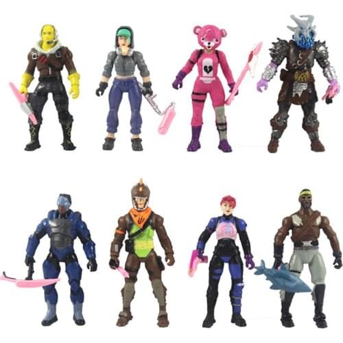 8pcs/set Fortnite Action Figure Model Toys Game Figures Dolls Collection Decoration Kid Birthday Toy Childrens Christmas Gifts