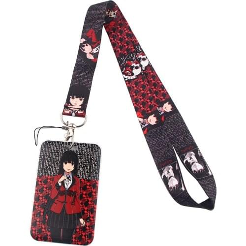 ER613 Cartoon Gamblers Abyss Lanyard Card ID Holder Car KeyChain ID Card Pass Gym Phone Badge Kids Key Ring Holder Jewelry