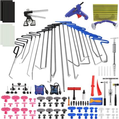 Dent Puller paintless Tool for Hail Damage Removal Dent Repair Rods Slide Hammer Dent Lifter Glue Gun Tap Down Reflect Board