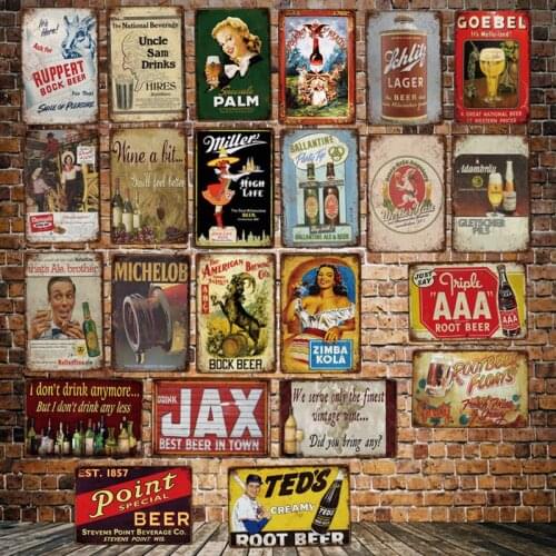[ WellCraft ]BEER AAA Millers JAX Metal Tin Signs Posters Vintage Painting Custom Decor LT-1971