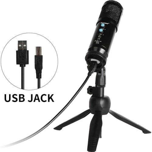 USB Microphone With Stand Condenser Recording Microfono Wired Mic For Computer Laptop PC Karaoke Studio Gaming Youtube