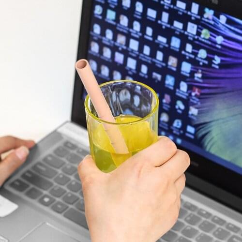 Reusable Silicone Straws Food Grade Silicone Flexible Bent Straight Drinking Straws Portable Wedding Party Straw Cup Accessories