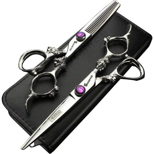 New 6 inch professional haircut barber scissors for barber kit thinning scissors haircut scissors salon tool scissors set barber
