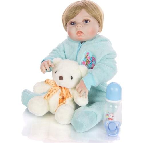 Ful Silicone Reborn Baby Dolls Boy girl 55CM Realista bebe Reborn Boneca Kids Playmate Toddler Surprise gift