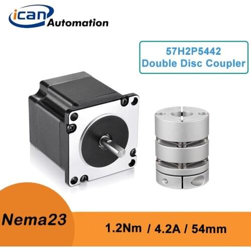 ICAN Stepper Motor Shaft Coupler 57mm 1.2Nm 4.2A Aluminium GL Cnc Accessories For Laser Printer