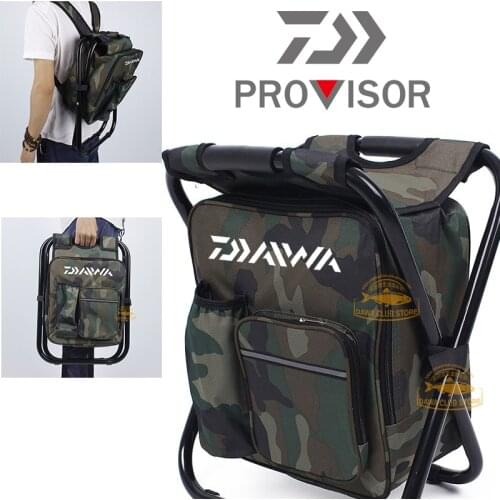2020 DAIWA The New Outdoor Fishing Chair Mountaineering Camping Storage Backpack Chair Camouflage Beach Foldable Ice Pack Chair