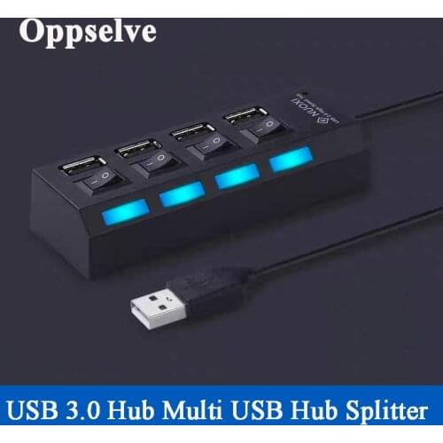 USB 3.0 Multi Hub USB Splitter for Computer PC Extender 7 Port OTG HUB Adapter With Powered Adapter 4/7 Port Multiple Expander