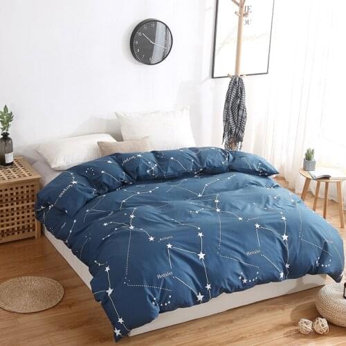 High Quality quilt cover 100% cotton cactus Bedding blue girls Duvet Cover King Queen Full Twin Size soft cartoon bedclothes