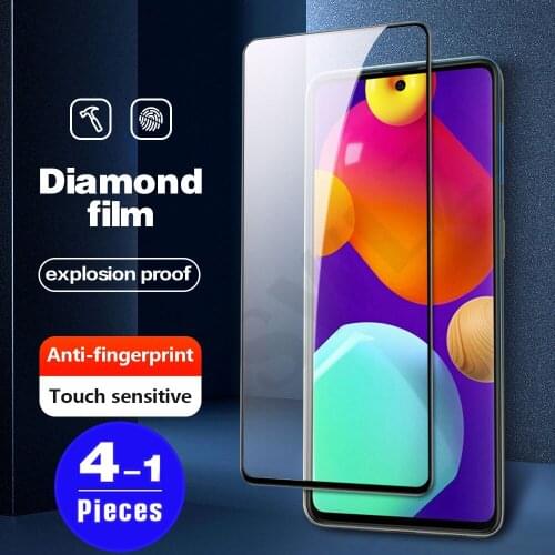 1-4Pcs cover Glass for Samsung Galaxy M40 M30 M30S M20 M10 M10S Tempered Glass Phone Screen Protector protective film smartphone