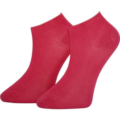 Adabella 6 Double Dark Pink Women 'S Bamboo Seamless Socket Short Socks