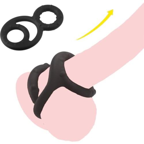 Sex Shop Liquid Silicone Penis Ring for Cock Penis Delay Ring Male Semen Lock Ring Cock Ring Adult Sex Toy for Men Sex Products