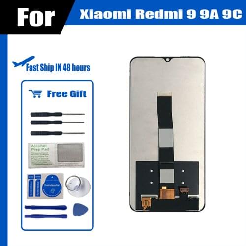 For Xiaomi Redmi 9 / Redmi 9A 9C Lcd Display Touch Screen Glass Panel Digitizer Assembly Free Tools
