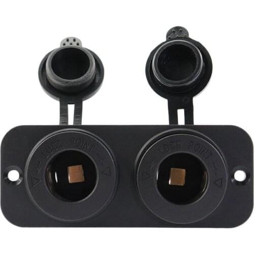 12-24V Cigarette Lighter Socket Diplopore Cigarette Lighter USB Universal Take Electrical Connector Receptacle