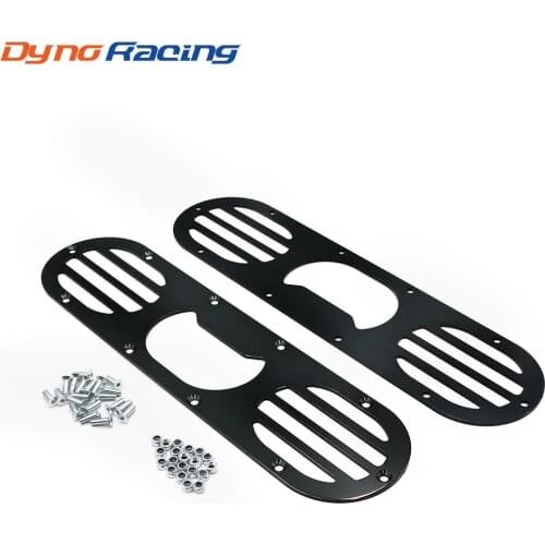 2pcs Black Car Rear Bumper Rear Bumper Diffuser For Universal Car Rear Bumper Air Diversion Diffuser Panel YC100864