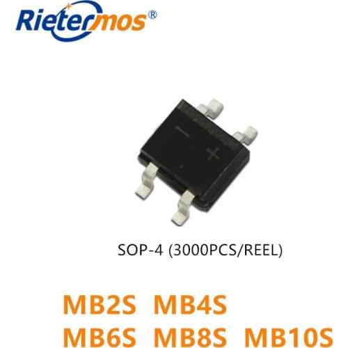 3000PCS MB2S MB4S MB6S MB8S MB10S SOP-4 HIGH QUALITY
