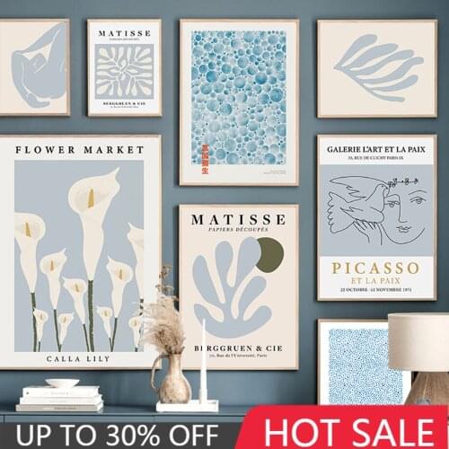 Matisse William Morris Picasso Abstract Wall Art Canvas Painting Nordic Posters And Prints Wall Pictures For Living Room Decor
