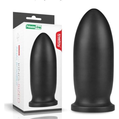 Lovetoy 9" King-Sized Anal Bomber Butt Plugs Huge Dildo Unisex G-spot Massager Sex Toys