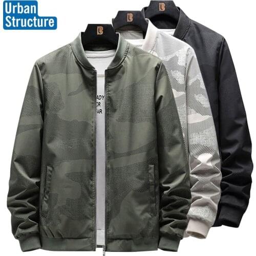 Mens Camouflage Bomber Jacket 2021 Spring New Casual Japanese Streetwear Hip Hop Slim Fit Plus Size Baseball Coats Male M-8XL