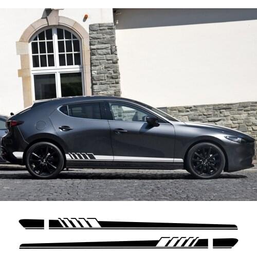 For Mazda Axela Atenza MS MPS Demio CX-5 CX5 CX-3 CX3 2Pcs Car Side Sticker Auto Vinyl Film Decal Styling Car Tuning Accessories