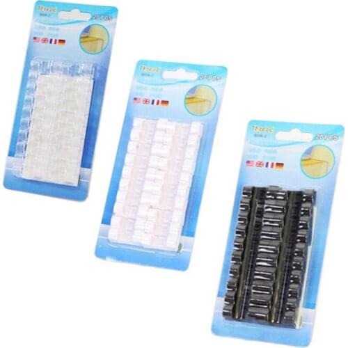 Cable Organizer Clips Cable Management Desktop & Workstation ABS Wire Manager Cord Holder Charging Data Line Bobbin Winder