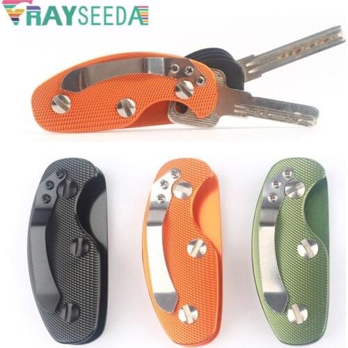 Rayseeda Pocket Portable Keys Holder Smart Key Holder Camping Outdoor EDC Tool Must-Have Light Weight Aluminum Alloy Keys Bar