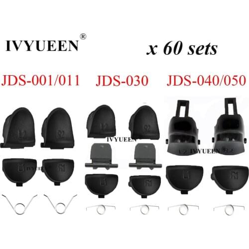 IVYUEEN 60 Sets for Dualshock 4 PS4 Pro Slim Controller L1 R1 L2 R2 Trigger Button JDM JDS 011 030 040 050 055 for PlayStation 4
