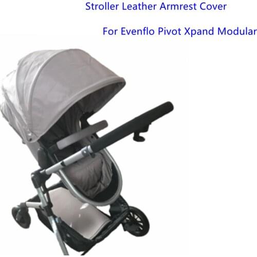 Leather Handle Cover For Evenflo Pivot Xpand Modular Stroller Pram Bumper Protective Cases Armrest Covers Carriage Accessories