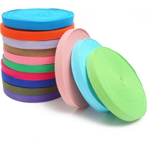 Hot Sale 5 yards/lot Width 2 cm Multi-color Herringbone Tape Ribbons 100% Cotton Woven Ribbon Sewing DIY Garment Accessories