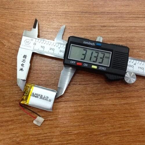 Polymer lithium 3.7V lithium battery 602030 350mAh MP3 point reading pen flash shoes recorder battery
