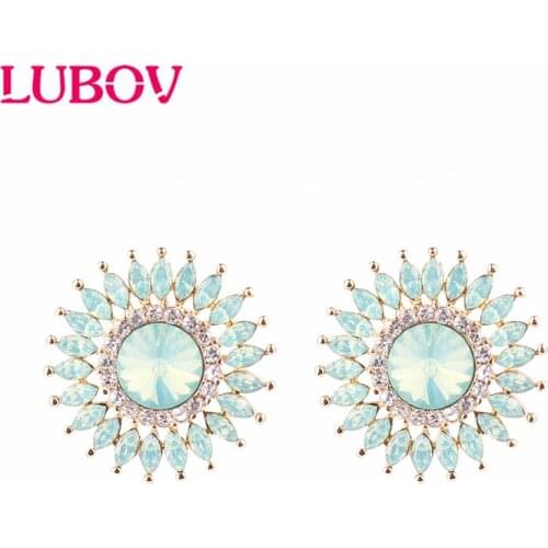 LUBOV 8 Colors Metal Round Circle Drop Earrings Golden Spoon Dangle Earrings Trendy Women Jewelry Christmas Gift 2019
