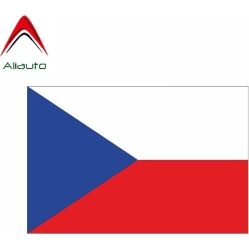 Aliauto Personality Creative Car Sticker Czech Republic Flag Styling Waterproof Sunscreen Anti-UV Reflective Decal,14cm*9cm