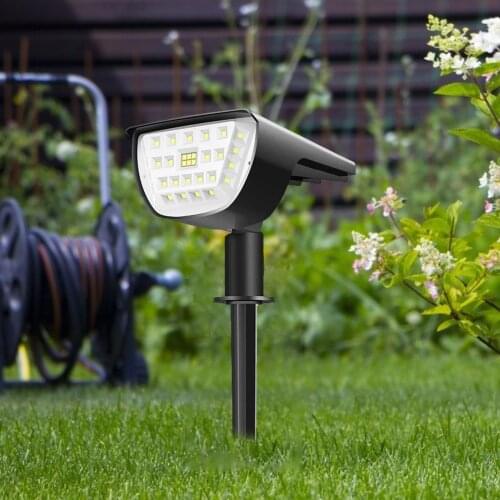 Solar Garden Lights Outdoor Solar Powered Landscape Spike 32 LED Wall Lights for Household Outdoor Courtyard Ornament
