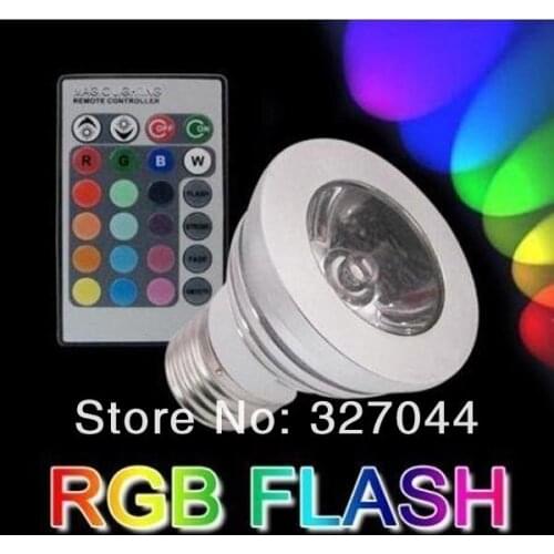 GU10/E27/MR16 3W LED Spotlight RGB Colour Changing Light Bulb + Remote Control