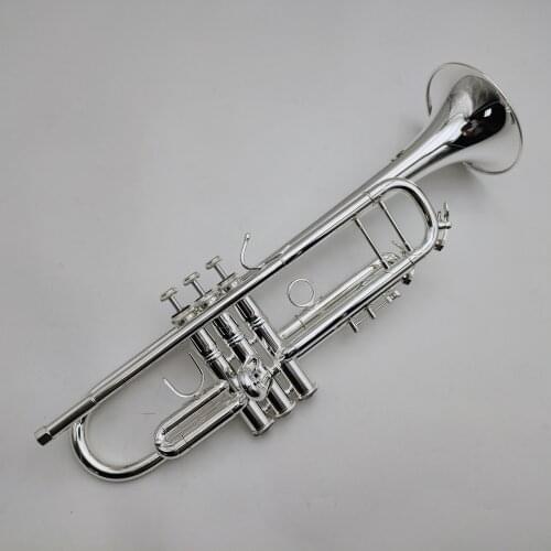 Bach Trumpet LT180S-37 Bb Tune Sliver Plated Professional Musical Instrument With Case Mouthpiece Accessories Free Shipping