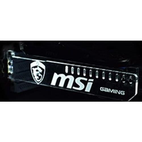 Extended Version White For msi GAMING LED Luminous Computer Main Box Water cooled Graphics Cards Support Frame Display Card HIS