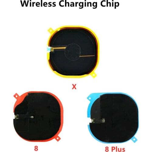 Replacement Repair Parts Wireless Charging Chip NFC Coil Charger Panel Flex Cable With Sticker For iPhone X 8 Plus
