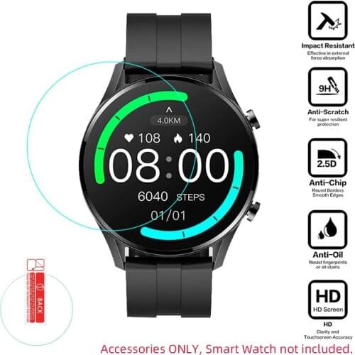 Smartwatch Tempered Glass Protective Film Guard For Xiaomi Imilab Smart Watch W12 Sport Full Screen Protector Cover Accessories