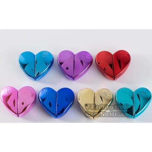 100pcs/lot Heart Shaped Perfume Bottle, Heart Shaped Perfume Bottles with Spray Refillable Empty Atomizer 6 COLORS