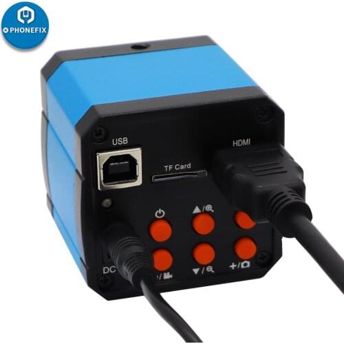 14MP microscope camera hdmi HD 1400W 60FPS Trinocular Industrial Electronic Digital Video Microscope c-mount Camera phone repair