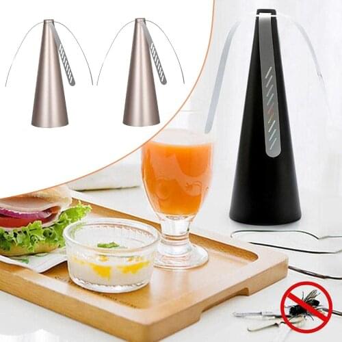 2PCs Fly Repellent Fan Table Food Protector Flies Bugs Outdoor Meal Pest Repellent Fly Destroyer Mosquitoes Trap Insect Killer