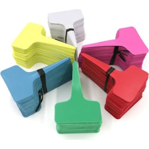 5 pcs New Listing Gardening Label Plastic Insert Plant Labels Ground Inserting Signs Stereo Tags Floral T-labels