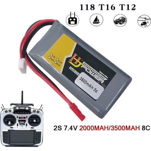 RC Lipo Battery 2S 7.4V 2000MAH 3500MAH Lipo Battery for Jumper T16 T12 T18 RC Radio Transmitter Battery