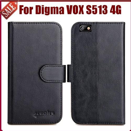 Digma VOX S513 4G Case New Arrival 6 Colors High Quality Flip Leather Protective Phone Cover For Digma VOX S513 4G Case