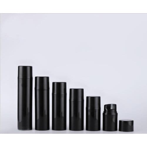 30ML black plastic airless bottle black lid for lotion/emulsion/serum/foundation/cream skin care cosmetic packing