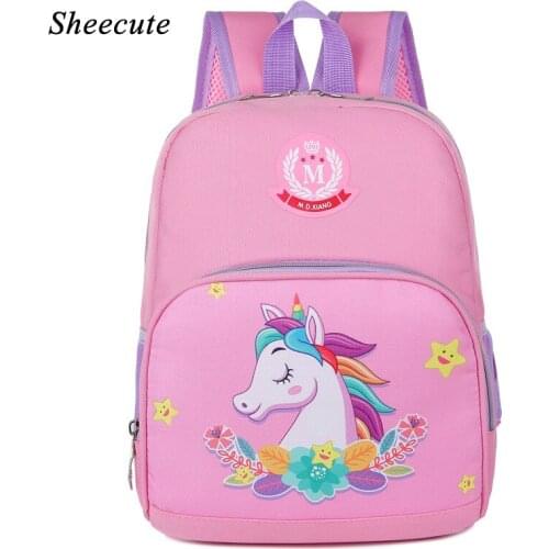 Childrens Unicorn Backpack for Girls School Bags Kindergarten Backpack Small Bag Cute Cartoon Kids Backpacks Boys Schoolbag