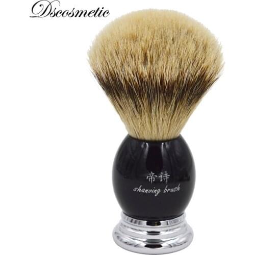 DS hand-crafted Silvertip Badger Hair Shaving Brush with Resin Handle metal base brush manufacturers