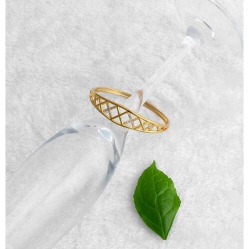 Fansheng Luxury Ethiopian Open Bangles for Women Gold Color Dubai Bracelet African / Arabic / Kenya / Middle East Wedding