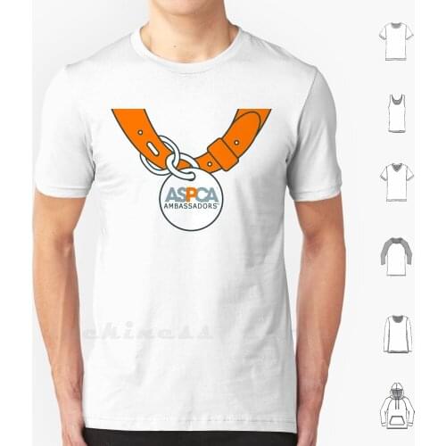 Aspca Ambassadors T Shirt Big Size 100% Cotton Aspca Merchandise Adoption Animal Dog Cat Pig Chicken Horse Pug Donate Cats