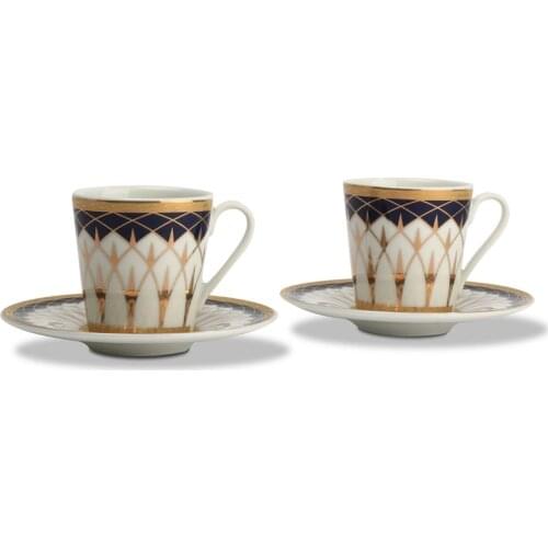 Dual Porcelain Pattern Coffee cup