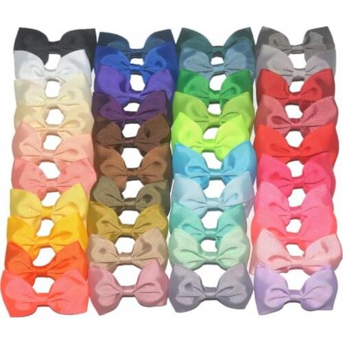 Grosgrain Ribbon Hair Bows WITHOUT /with Clips For Girls' Hair Accessories WHS10033